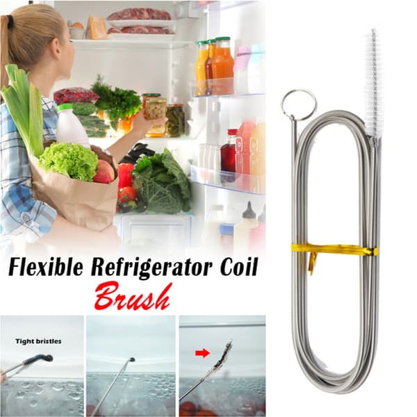 1 st flexibel rengöringsborste för kylskåp/avloppsrör