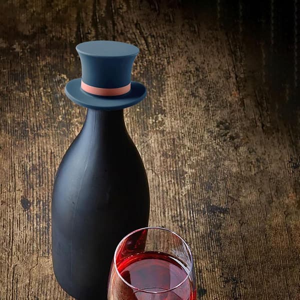 6-pack Top Hat Wine Stoppers, Wizard Hat Wine Stoppers, Cork Replacement, Wine Sealer, Reusable, Wine Saver, Wine Gift
