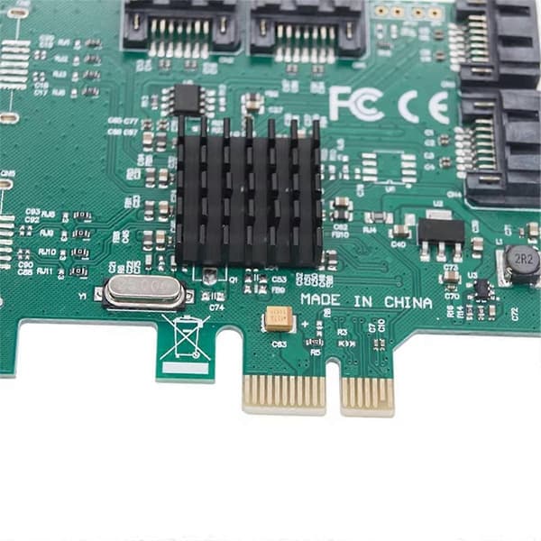 SATA PCIE udvidelseskortadapter PCI Express X1 til 4-ports SATA3.0-controller 88SE9215-chip PCI E PCI