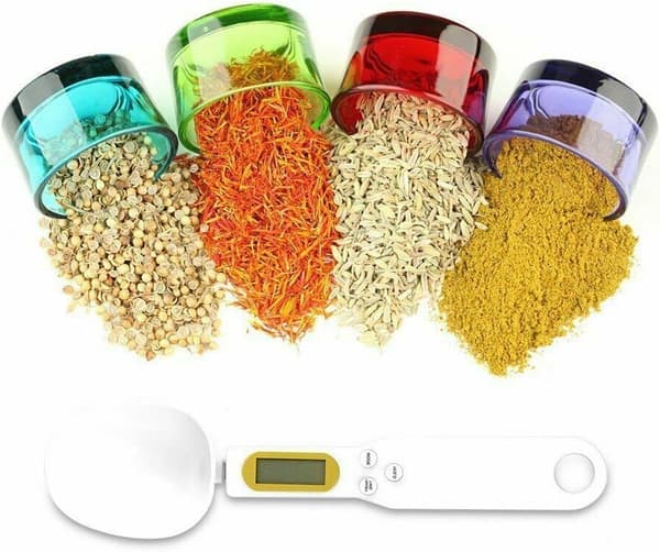 Digital LCD Spoon Scale Electronic Scale for Food, Kitchen, and Laboratory Use - 500g/0.1g