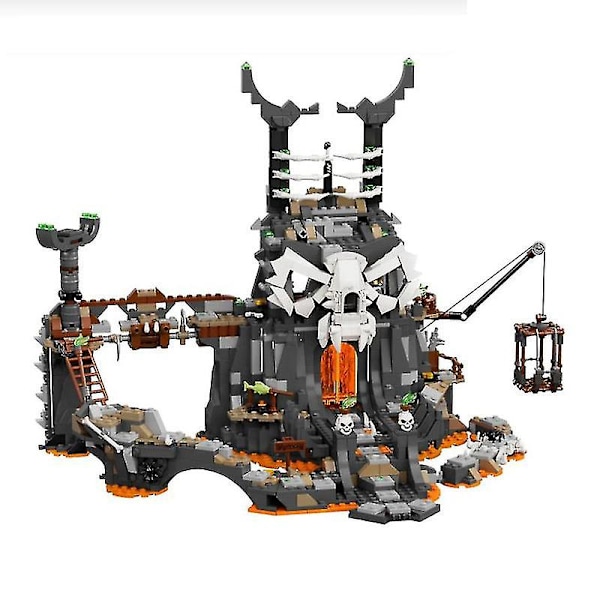 Super Dragon Byggklossar Skelett Trollkarl Dungeon Mech Guld Set Byggklossar Barnleksaker Kompatibel med Lego