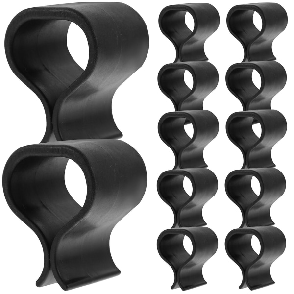 12 kpl Ulkoilma Patio Wicker -kalusteiden kiinnikkeet Osittainen sohva Rattan -kalusteiden kiinnikkeet Tuolin kiinnikkeet Musta Black 6.2X5X4.1CM