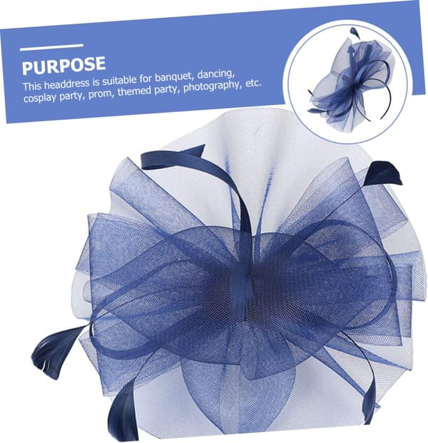 Hårbånd med netfascinator til bryllupper og fester Elegant teselskabshovedbeklædning