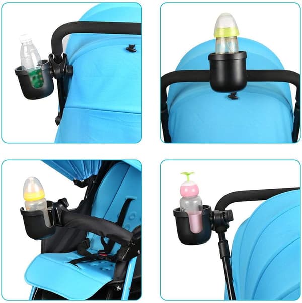 Universal Stroller Cup Holder, Bike Cup Holder, Large Caliber Cup Holder Designed for Bottle with Handle, Cup Holder for