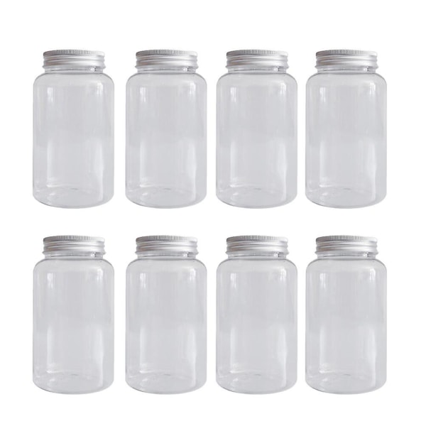 10 st Livsmedelsklassade plastflaskor Förtjocka plastflaskor Mjölkflaska med stor kapacitet (transparent) genomskinlig 7,7 x 7,7 cm transparent 7.7X7.7cm