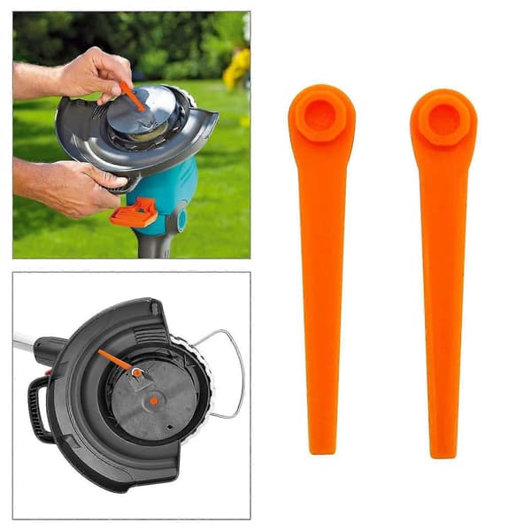 50 stk ABS-kutterblader for Gardena, reservedeler til gressklipper, 05368-20