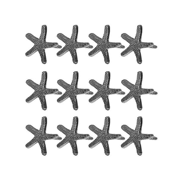 12 stk Metal servietspænde, Creative Starfish smykker servietring