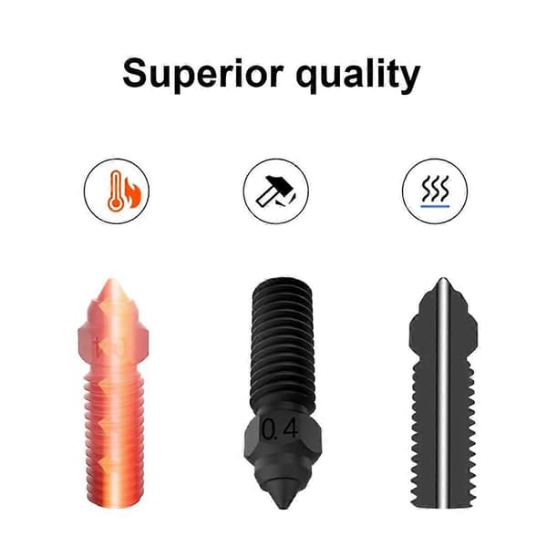 3D-skriver Ekstruder Hotend 0.4mm Dyse-sett, For K1/K1 Max