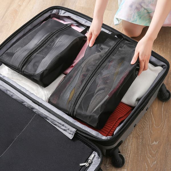 Pack All Vanntette Skoposer for Reise, Oppbevaringsorganisator