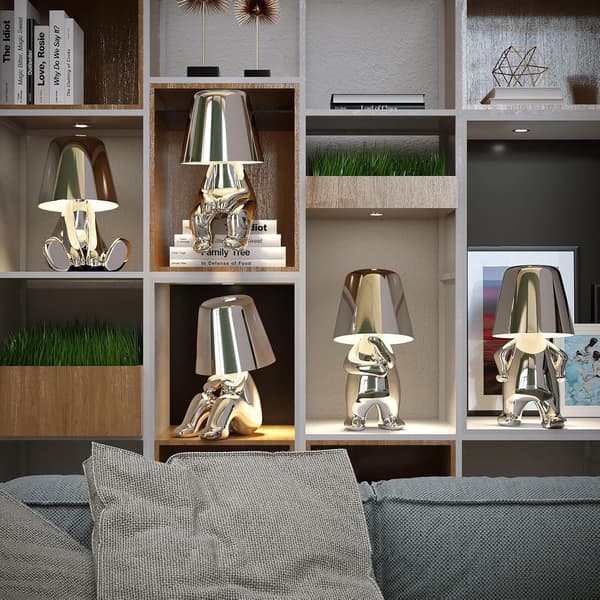 Touch Control Table Lamp | USB Rechargeable LED Lamp with 3-Step Dimming, Portable Decor for Bedside & Office