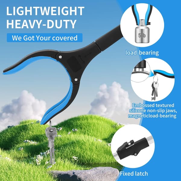 ®RisingFF 3-delt sammenleggbar søppelplukker, 91 cm/36 tommer, for voksne