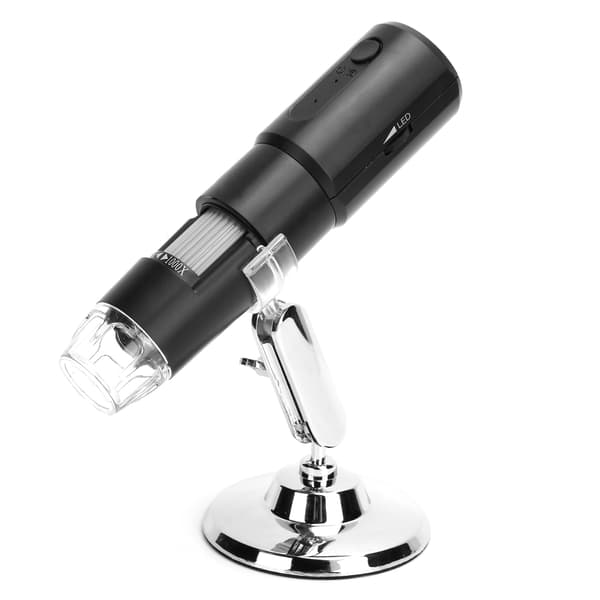WiFi Wireless Microscope Portable 1000X Zoom Magnification 8 LED Magnifier with Stand
