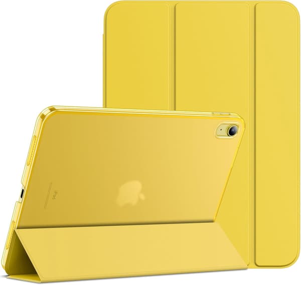 iPad 11th/10th Generation Stand Case with Auto Wake/Sleep - Yellow Hard Back [BT] Yellow Gul