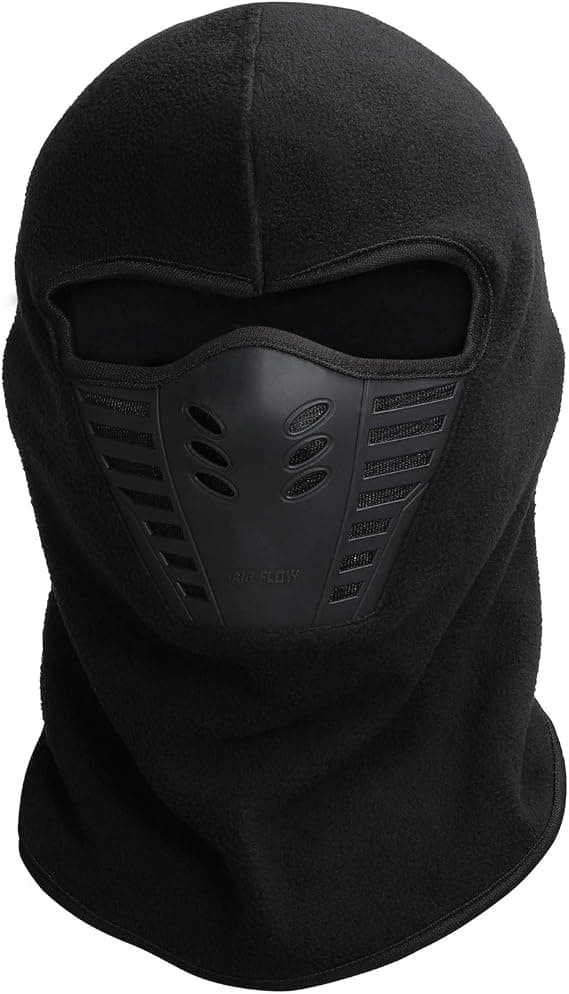 One Size - Sort Balaclava til Mænd - Airsoft Maske - Ansigtsvarmer -