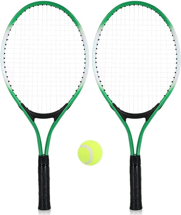 Tennismailasetti teini-ikäisille harjoitustennikseen, vihreä