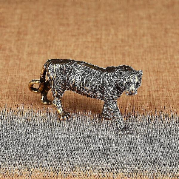 Massive Brass Large Tiger Figurines Ornament Model Statue Home Decor