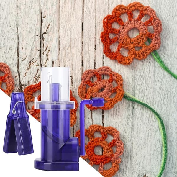Loom Kit - Mini Handmade Knitting Machine for Beginners and Advanced - Purple, Textile Design Tool [Ho]