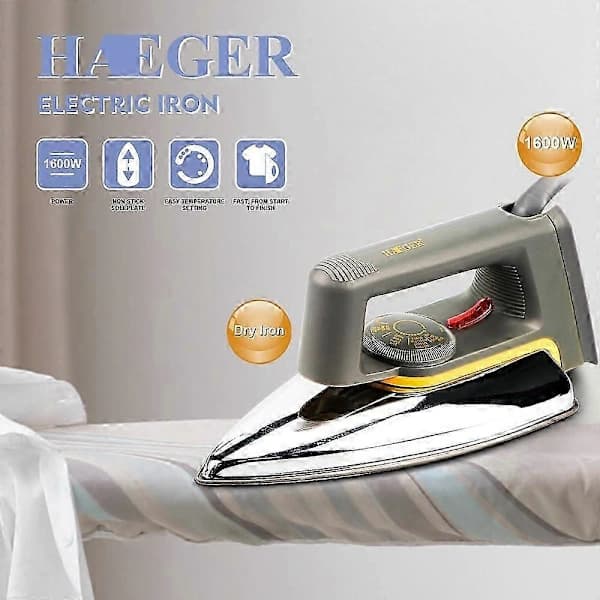 Elektrisk strygejern (tør strygejern) (SORT)