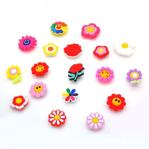Shoe Charm / Shoe Decoration, 10-pack Flower 1