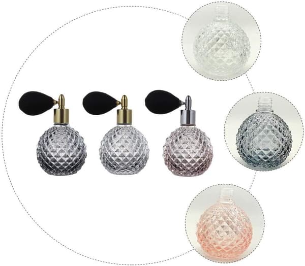 Refillable Perfume Bottle, 100ml Retro Style Refillable Perfume Bottle, Glass Perfume Bottle