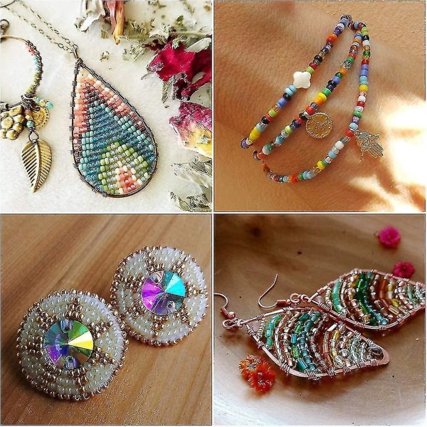 Glasfröpärlor 24 färger små pärlor Kit Armband pärlor för smyckestillverkning3MM 12000st 3MM 12000Pcs