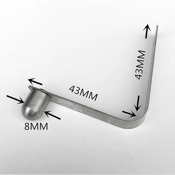 6 Pieces 8mm Stainless Steel Kayak Paddle Tent Pole Spring Snap Clips