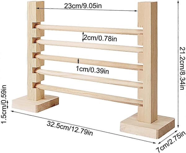 Rabbit Agility Training Hurdle, Height-Adjustable Rabbit Hurdle, Wooden Hurdle for Rabbits