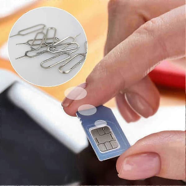 Universal SIM Card Ejector Tool Kit, 10 Pcs Tray Pins for Mobile Devices 5 5 5 5