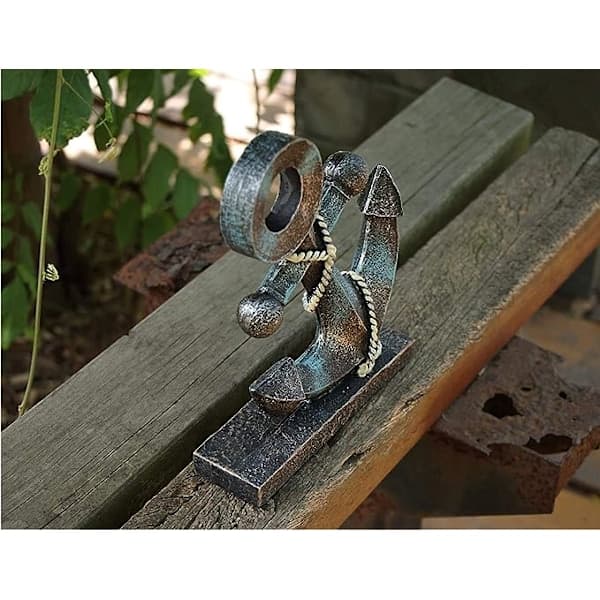 Nautisk indretning, ankermodel statue ornament til hjemmet have bar,