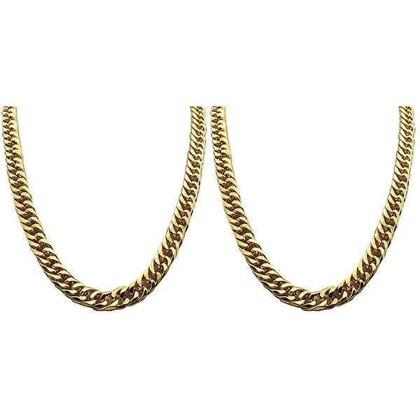 3 stk Herre Mote Enkelt Imitert Gullkjede Chunky Style Personlig Halsdekor Ornament 60cm 2pcs