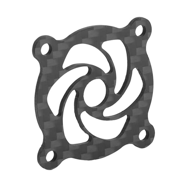 RC Køleblæserdæksel Kulfiber Motor ESC Radiatorblæserdæksel til RC Bil Båd Model 40mm Sort