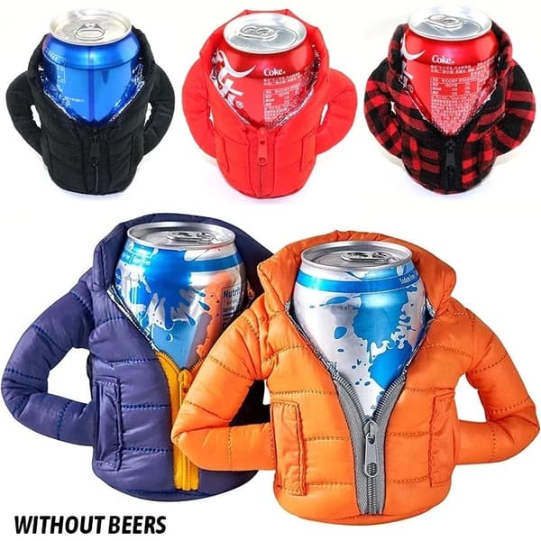 2-pack Cola Jackor Burkar Öl Termisk Jacka Öl Jacka Termisk J_OF