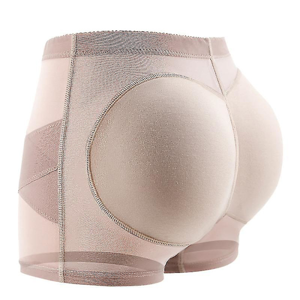 Damunderkläder för höftlyft, formgivande byxor, höftförstärkare, trosor för höftlyft, beige Beige S