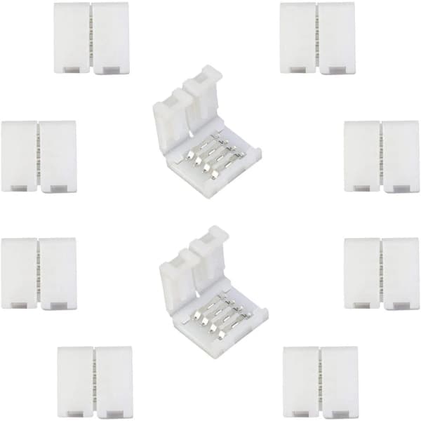 RGB 5050 LED-stripforbindelse 4-benet hurtigforbindelse (10 stk)