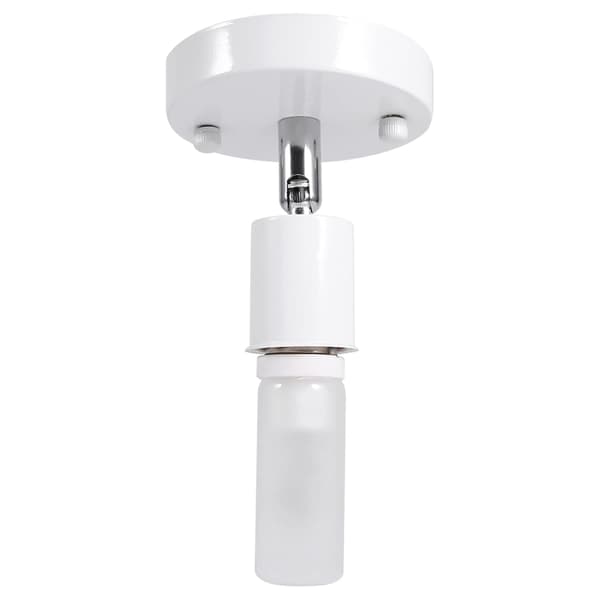 E27 Ceiling Lamp Socket, 180 Degree Rotation, Modern Adjustable Swivel Ceiling Light, Wall Socket Base, White