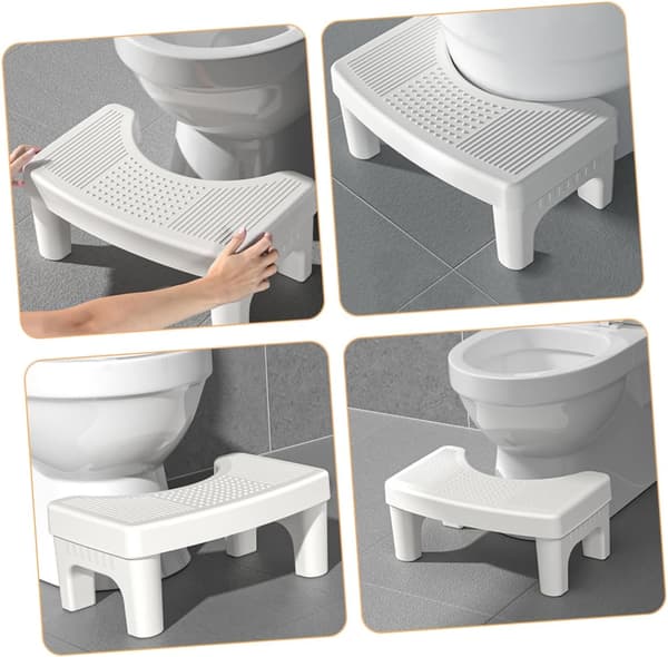 Non-slip Toilet Stool for Adults Portable Bathroom Stool Function Suitable
