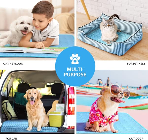 Cooling mat for dogs and cats, self-cooling, washable