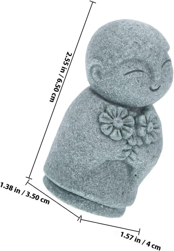 Buddha Skaper Åndelig Fredelig Atmosfære og Betydning Statue Munk Figur Sand