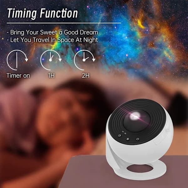 Natlampe Galaxy Projektor Stjernehimmelprojektor