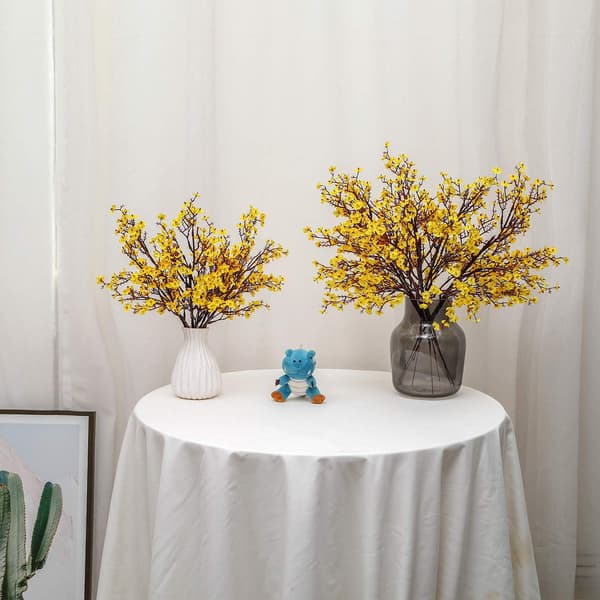 6 stilker kunstige brudeslørblomster
