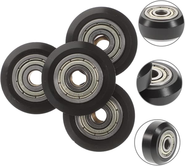4pcs Printer Accessories Roller Wheel for 3D Printer Linear Bearing Pulley Passive Round Roller Wheel DIY Guide