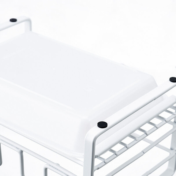 Sink Caddy with Removable Tray, Sink Organizer, White