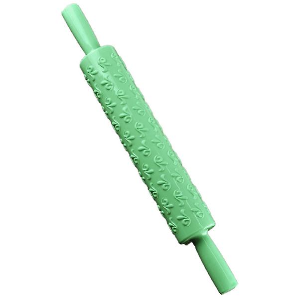 1 stk. Bærbar Præget Rullekage Fondant Kagedej Tyggegummi Sukkerhåndværk Dekorationsværktøj (tilfældig farve)