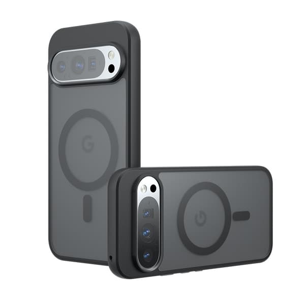 Mobile Phone Case Compatible With Google Pixel 8Pro Dark Grey Matte Magnetic Protective Case With Air Cushion Protection Model 3