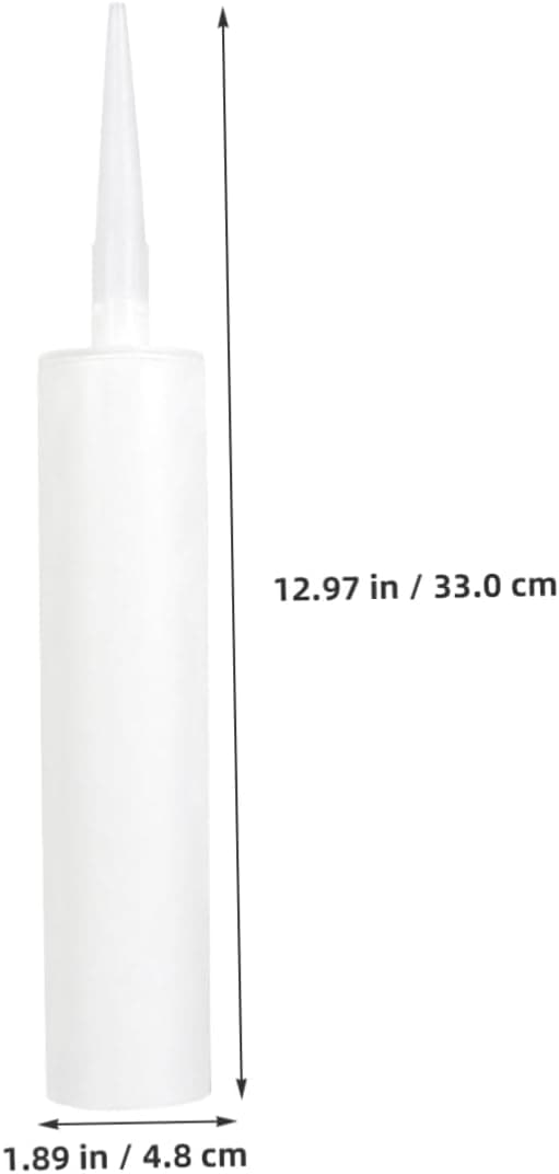 5-pack Refillable Sealant Tubes for Home Use, Empty Caulk Cartridges with Nozzle