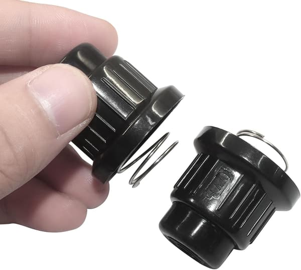 2 stk AAA-batteritennerhetter med fjærer 2 stk AAA Battery Push Button