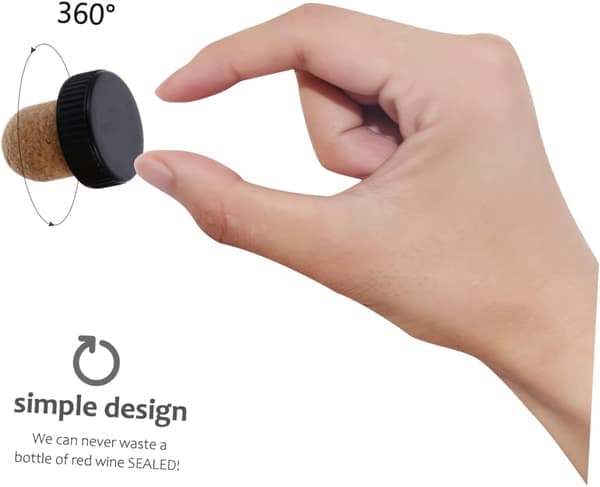 Dryckesflaskpropp 6-pack Röd korkpropp för drycker för Ktv Cafe(Ho)