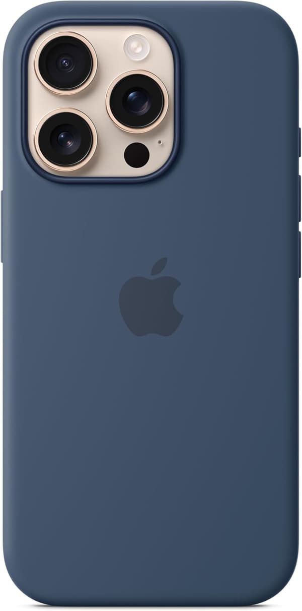 Passer Apple iPhone 16 Pro Silikonecover med MagSafe - Mørkeblå