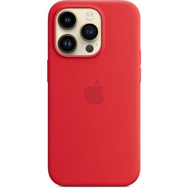 Apple - Rött silikonskal för iPhone 14 Pro