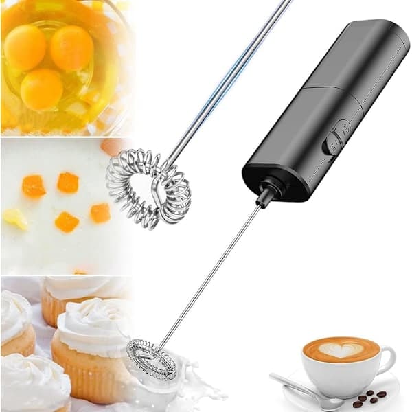 Mini elektrisk visp, melkeskummer, mikser, mini skummer, mini kaffevisp